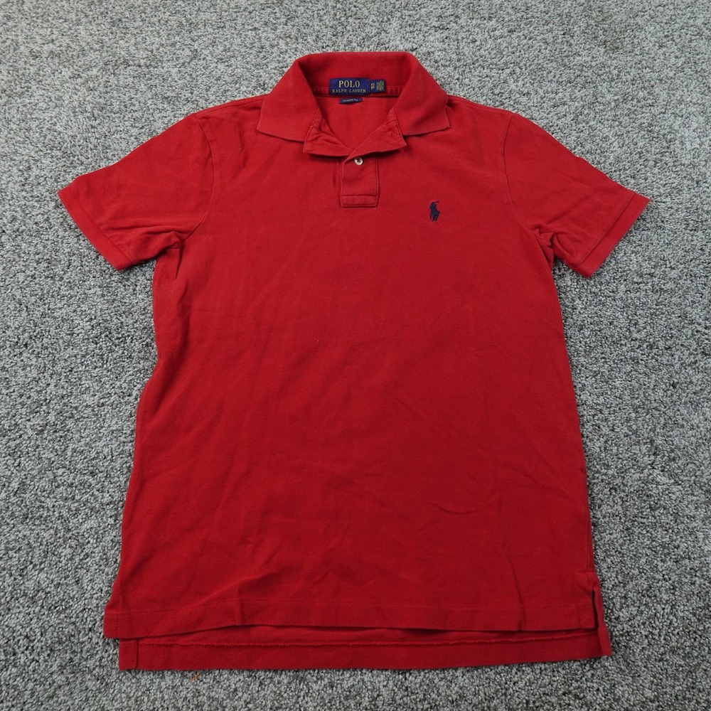 Polo Ralph Lauren Polo Shirt Mens XS Red Classic Fit Pony Golf Casual Preppy Top